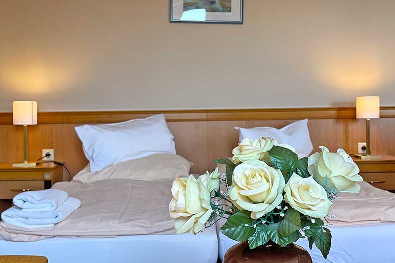 Doppelbett in der Juniorsuite Standard