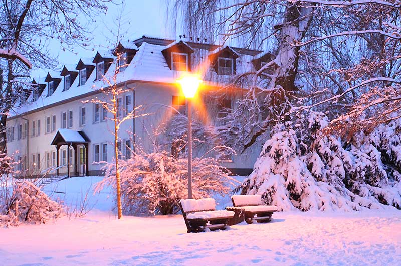 Spreewaldhaus im Winter